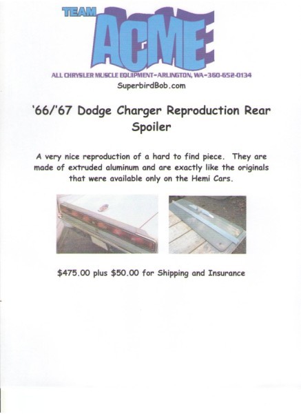 charger spoiler flyer
